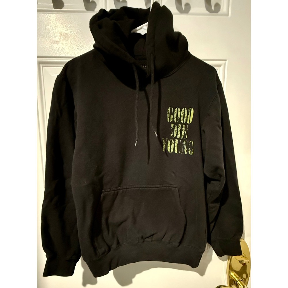 Linda Finegold A$$H@/3$ Live Forever Hoodie Small Excellent Good Die Young Black